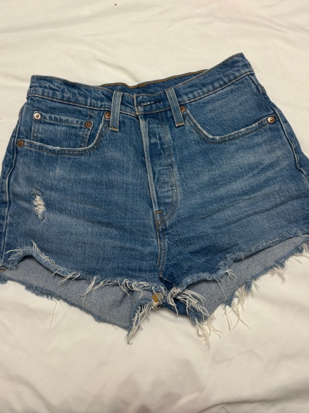 Levi's 501 Blue Denim Shorts W26